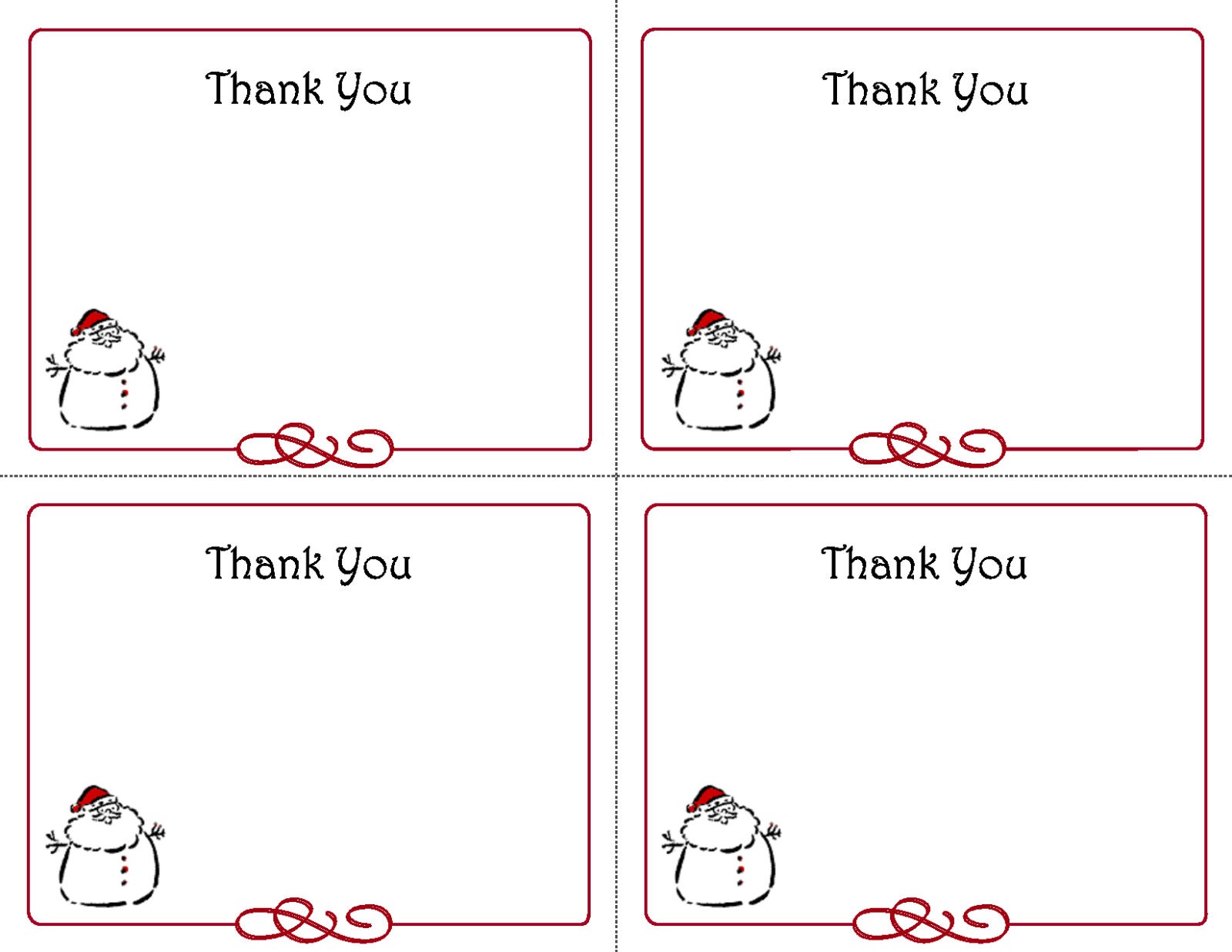 1 Blank Christmas Gift Thank You Card Template Download for  Regarding Christmas Thank You Card Templates Free In Christmas Thank You Card Templates Free
