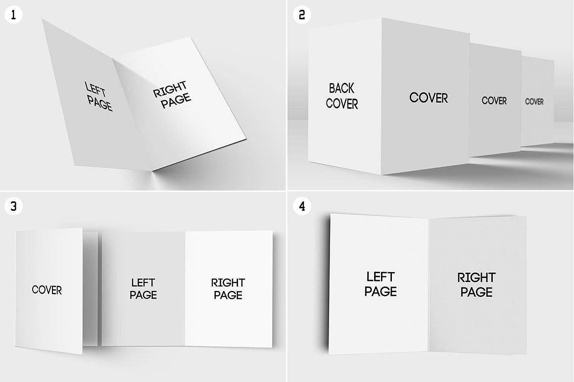 1+ Folded Card Designs & Templates - PSD, AI, ID, Pages  With Card Folding Templates Free Within Card Folding Templates Free