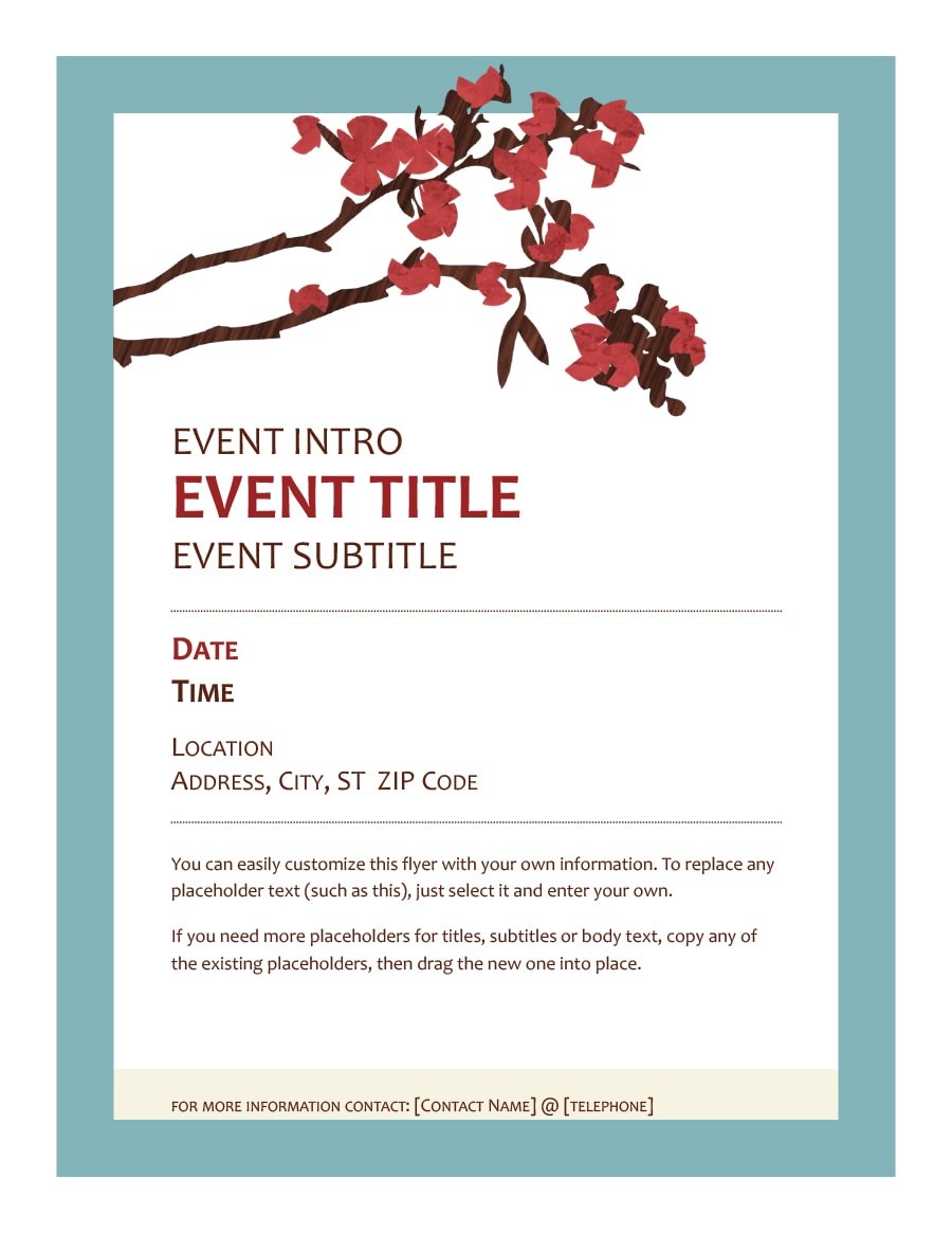 1+ Free Event Program Templates / Designs - TemplateArchive Within Free Event Program Templates Word