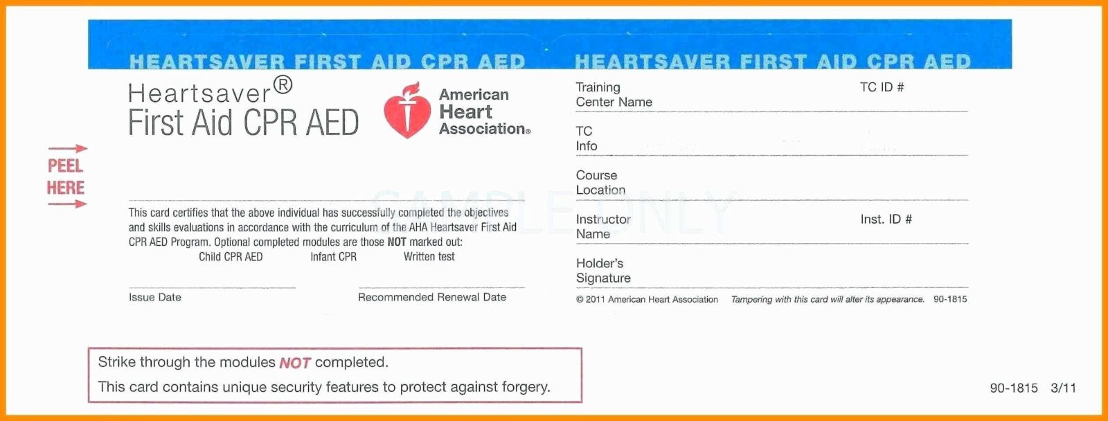 1 Free Printable Cpr Card Template Printable Formating for Cpr  With Cpr Card Template Regarding Cpr Card Template