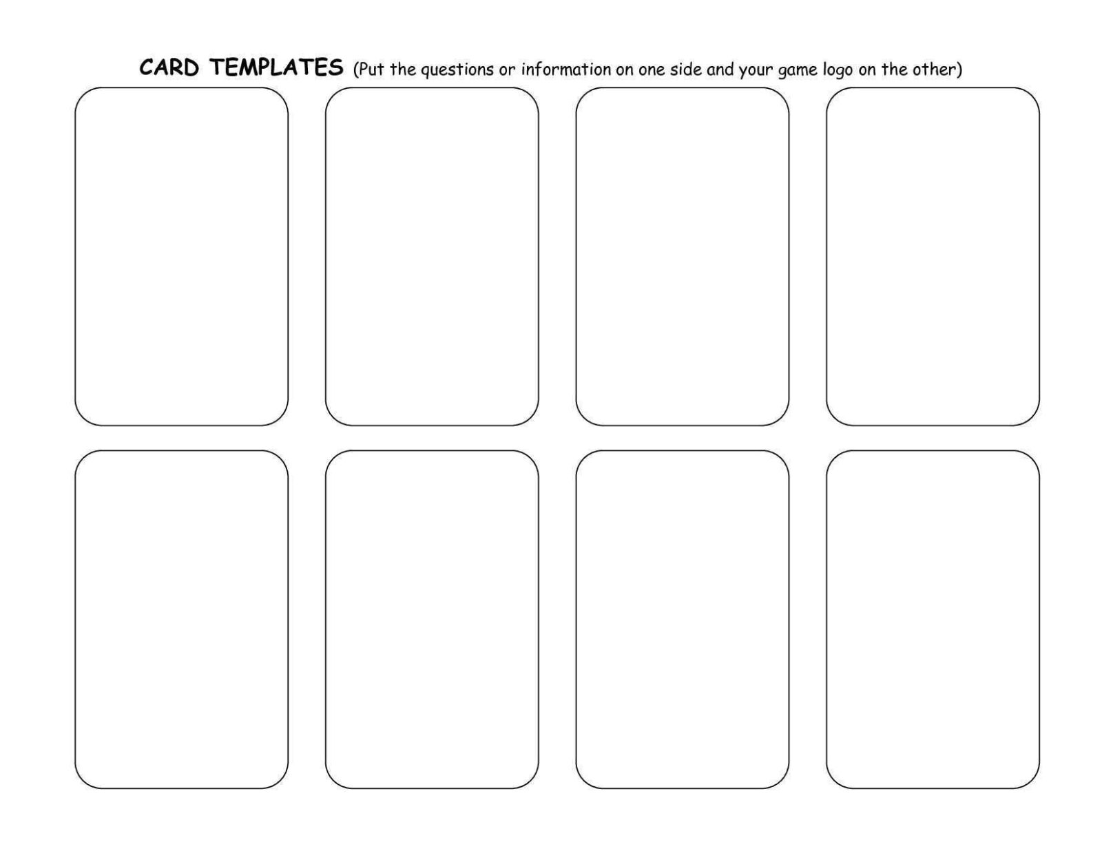 1 Free Word Template Card Game With Stunning Design by Word  For Template For Cards In Word Inside Template For Cards In Word