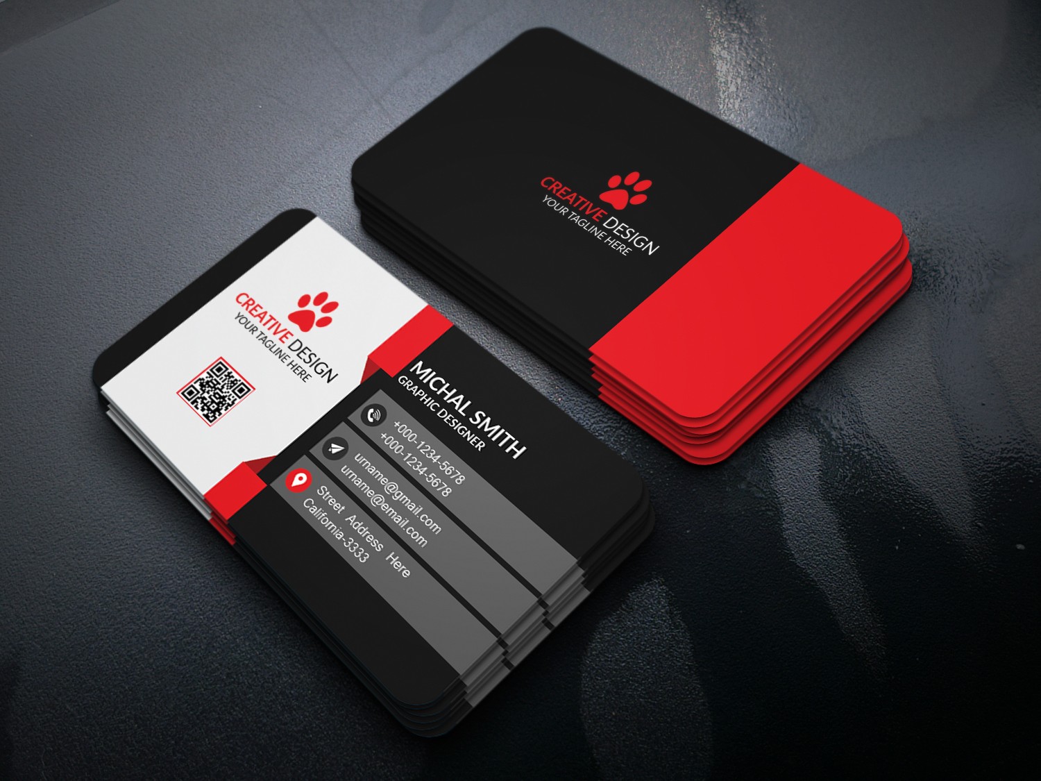 Business Card Design (FREE PSD) on Behance Within Calling Card Free Template