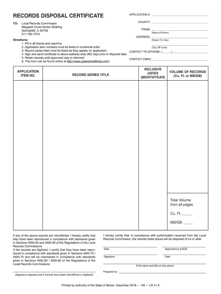 Certificate Of Disposal - Fill Online, Printable, Fillable, Blank  Regarding Certificate Of Disposal Template