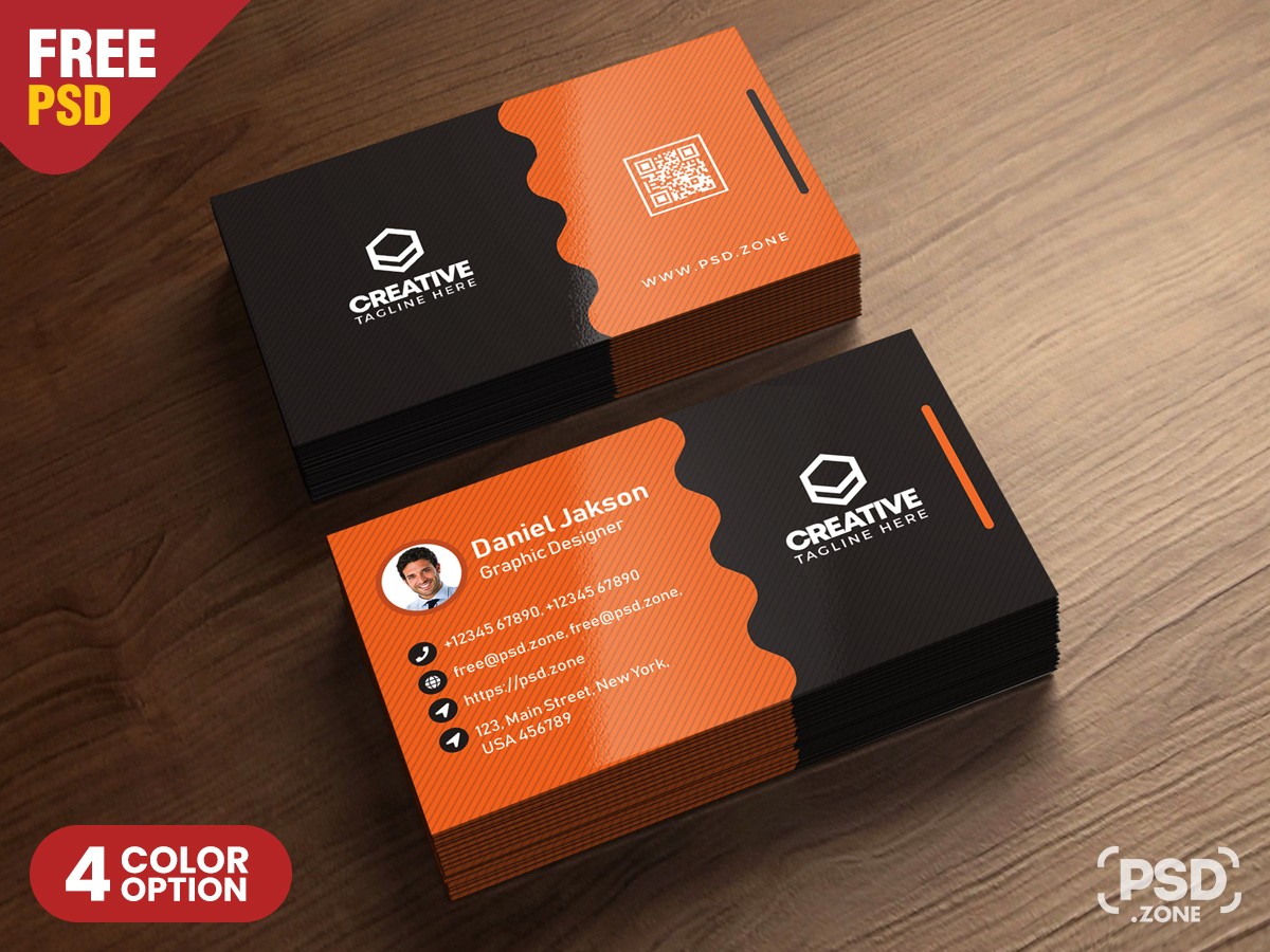 Clean Business Card PSD Templates – UXFree Intended For Template Name Card Psd