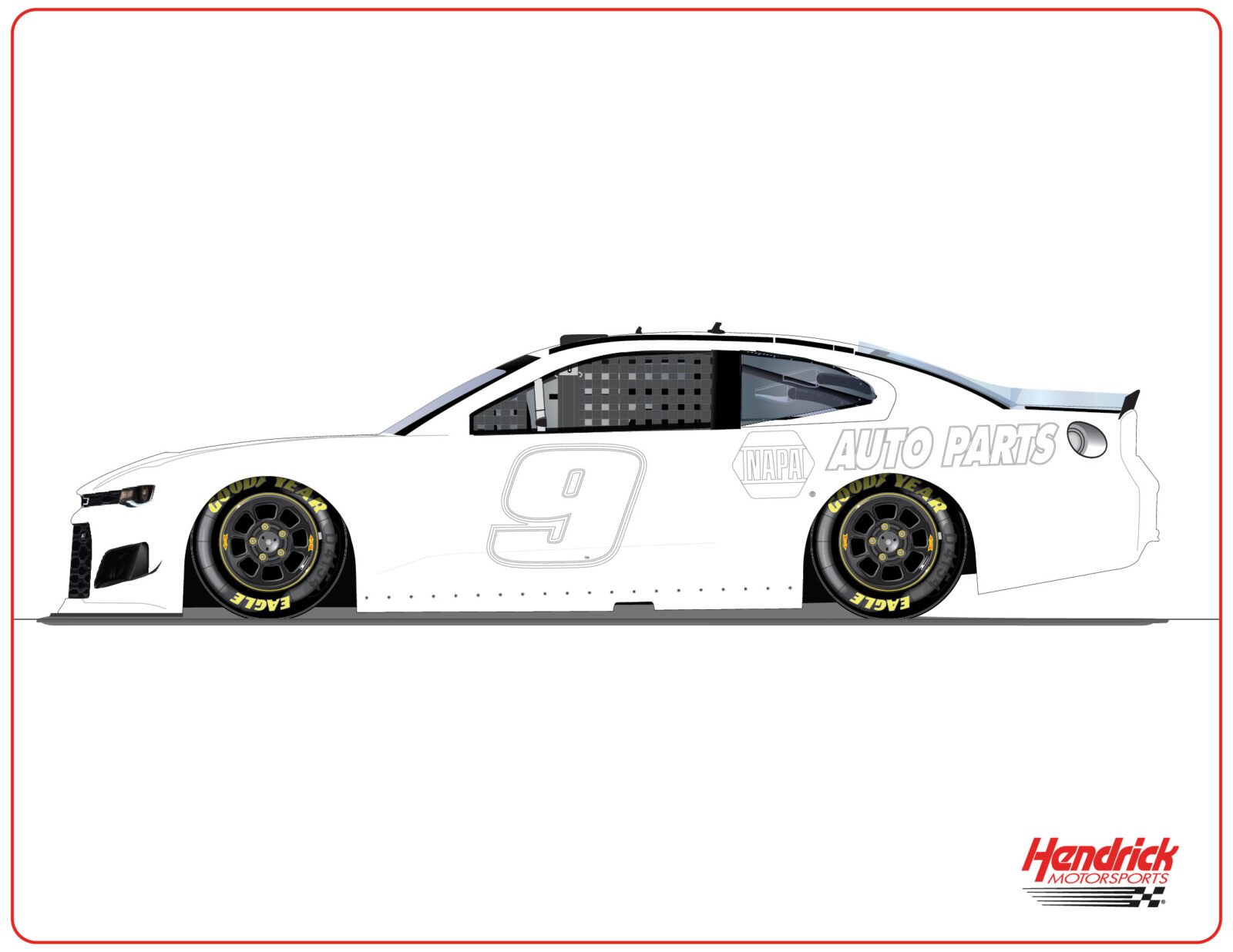 Coloring, word jumbles and more: Check out our themed Hendrick  For Blank Race Car Templates