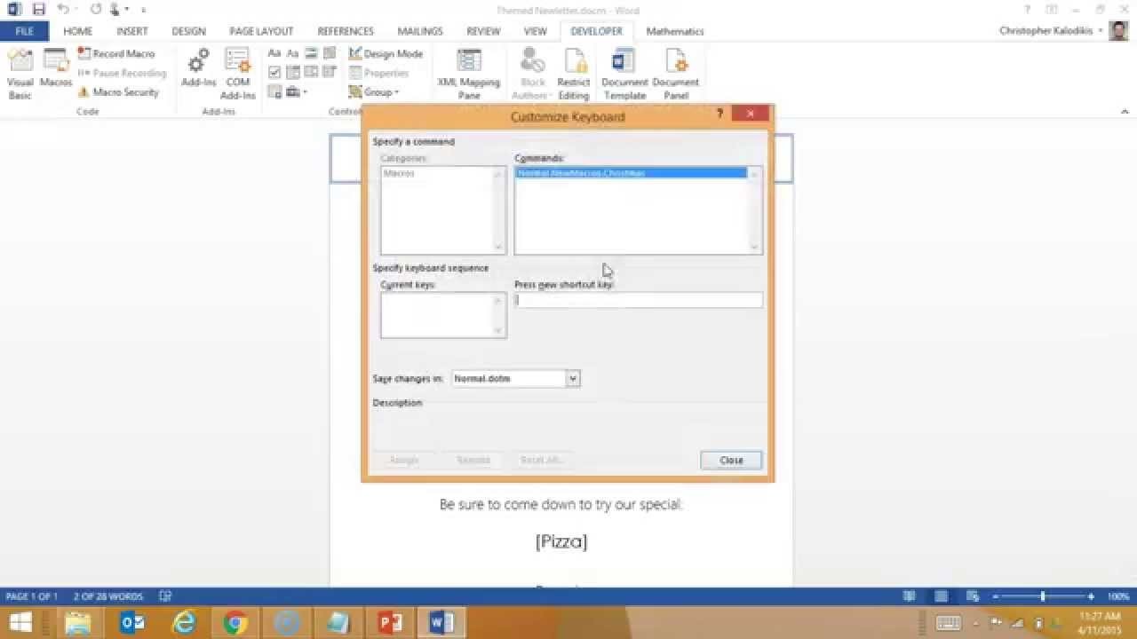 Creating a Macro Enabled Template in Word For Word Macro Enabled Template