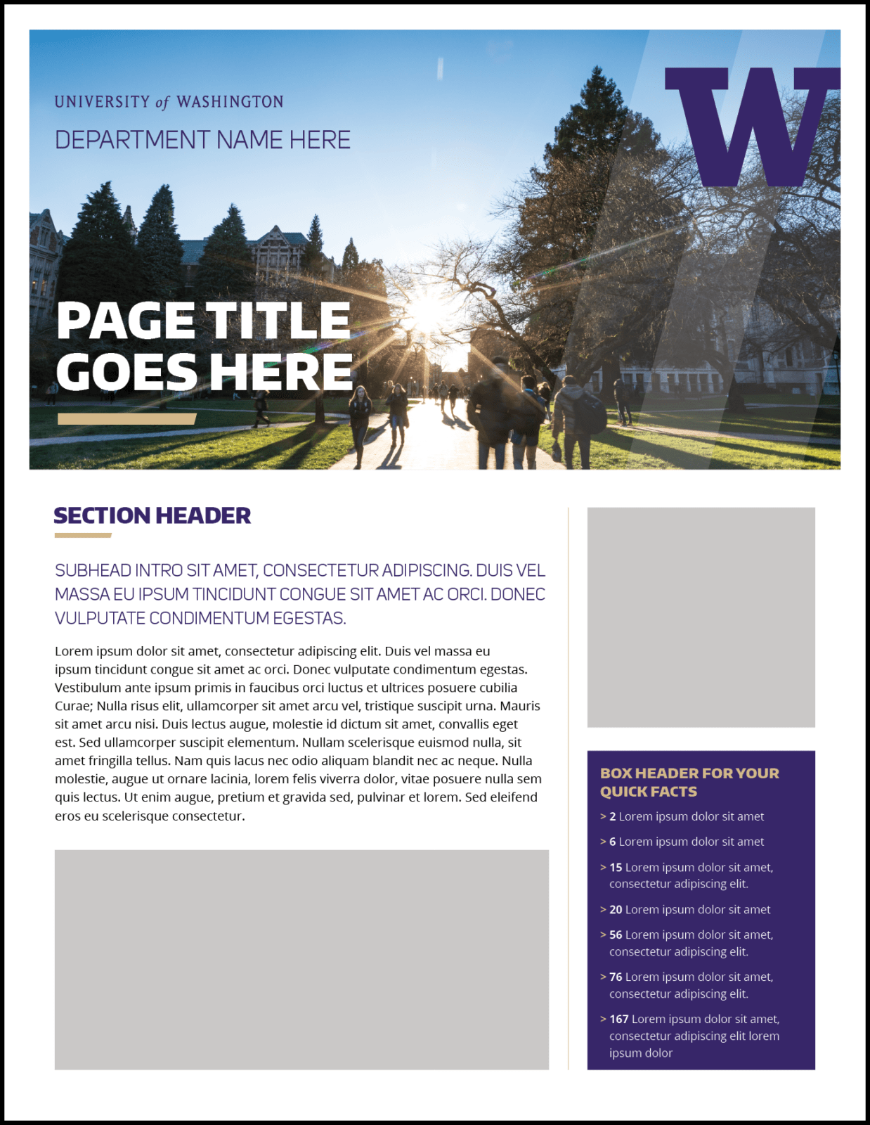 Fact sheet  UW Brand Pertaining To Fact Sheet Template Microsoft Word Throughout Fact Sheet Template Microsoft Word