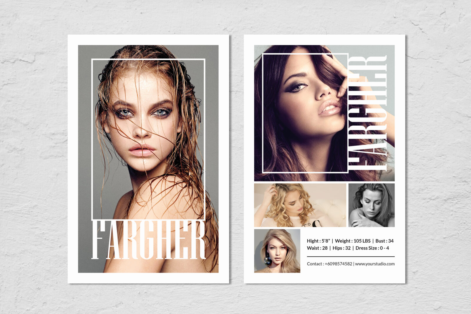 Fashion Modeling Comp Card Template Intended For Comp Card Template Psd