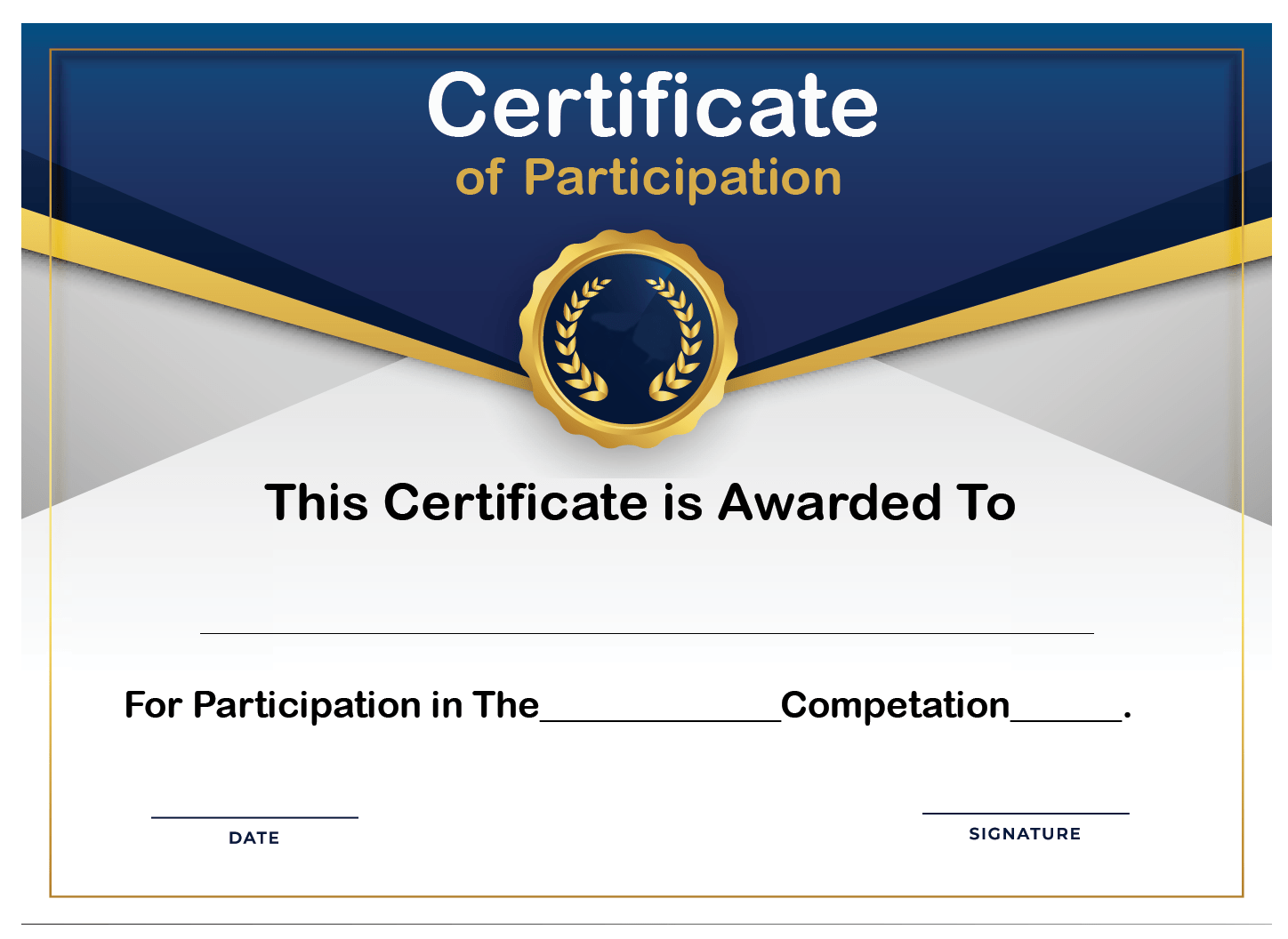?Free Printable Certificate of Participation Templates (COP)? For Free Templates For Certificates Of Participation Pertaining To Free Templates For Certificates Of Participation
