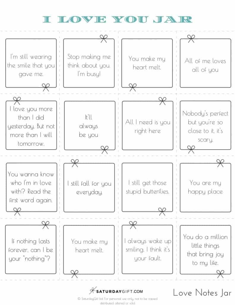 How to Create a Reasons Why I Love You Jar + pretty (& free  Regarding 52 Reasons Why I Love You Cards Templates Free Intended For 52 Reasons Why I Love You Cards Templates Free