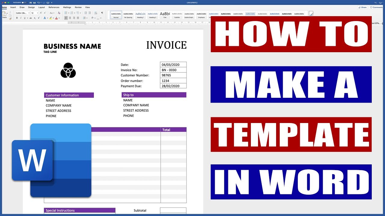 How to create a template in Word  Microsoft Word Tutorials Regarding What Is A Template In Word Regarding What Is A Template In Word