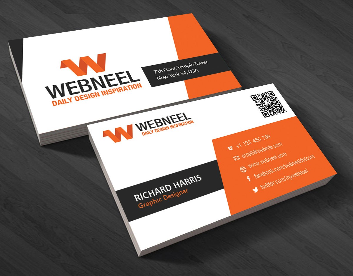 Modern business card template Free Download - Freedownload  Throughout Visiting Card Templates Download For Visiting Card Templates Download