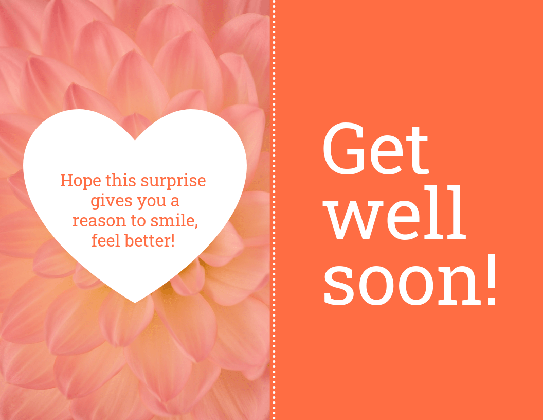 Orange Get Well Soon Card Template Throughout Get Well Soon Card Template Inside Get Well Soon Card Template