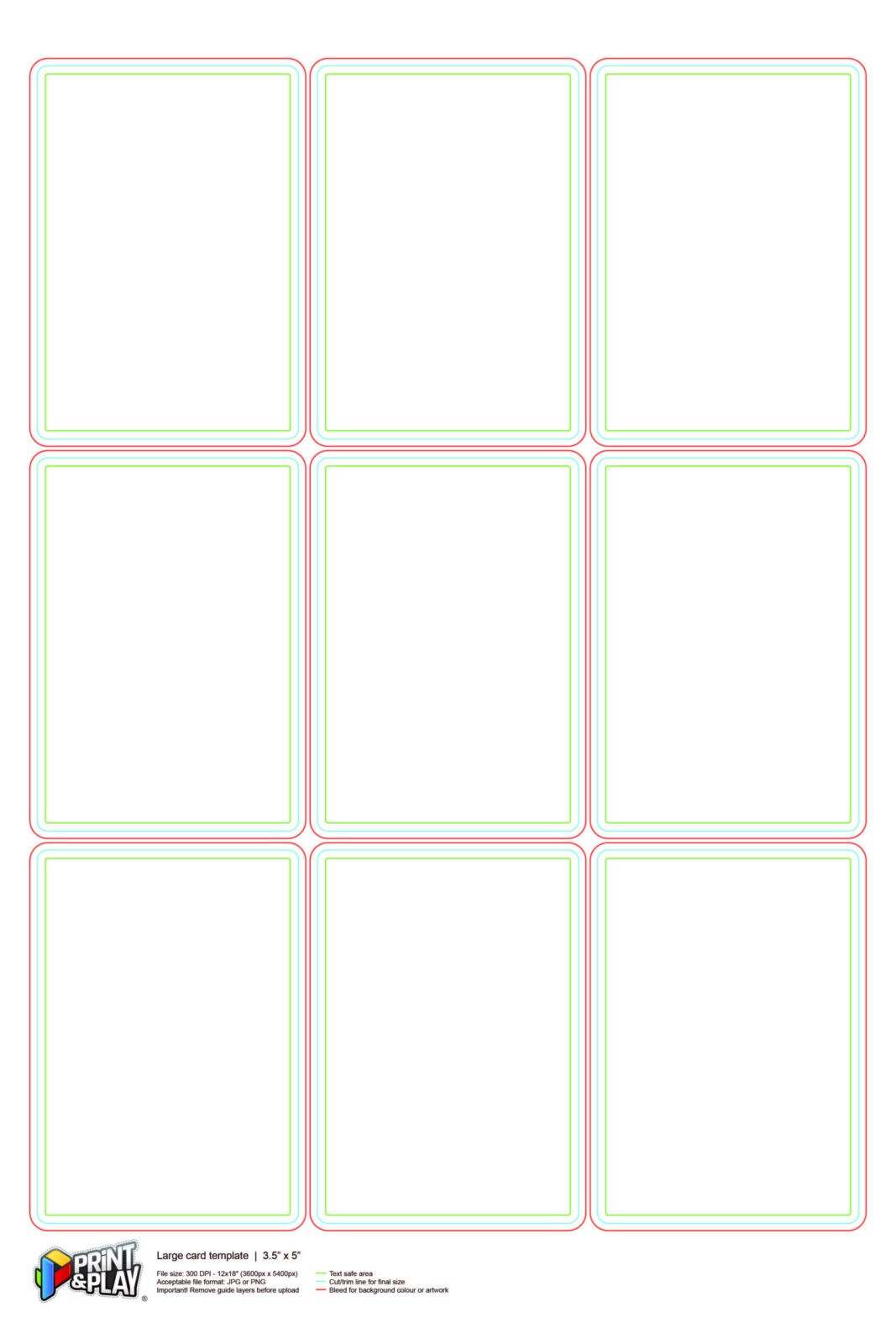 Playing Cards : Formatting & Templates - Print & Play With Regard To Template For Game Cards