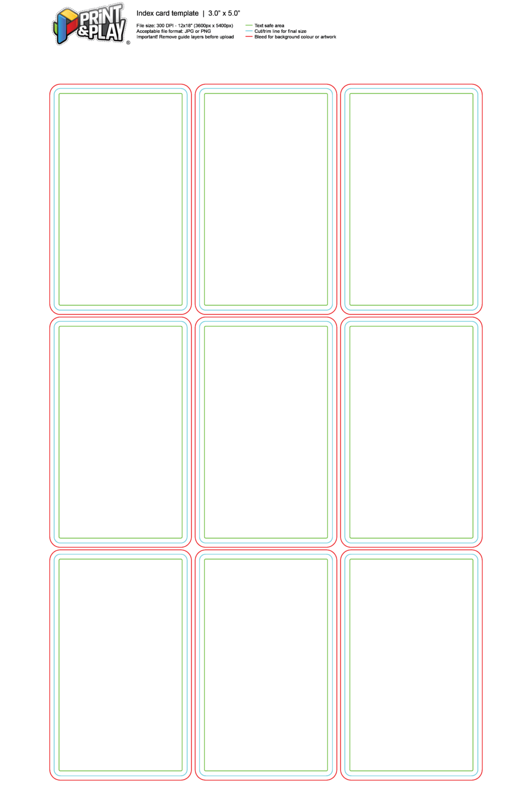 Playing Cards : Formatting & Templates - Print & Play With Regard To Template For Playing Cards Printable