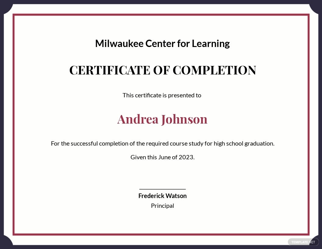 School Certificate Template - Google Docs, Illustrator, Word  Intended For Free School Certificate Templates Throughout Free School Certificate Templates