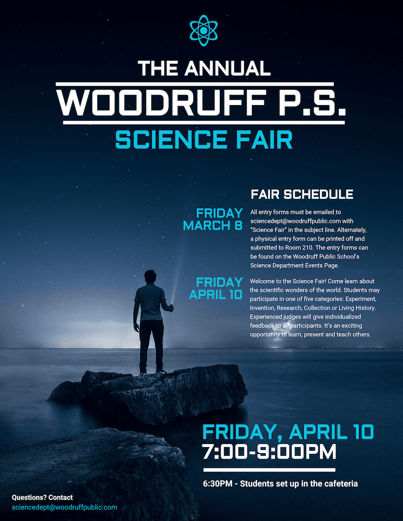 Science Fair Event Poster Regarding Science Fair Banner Template Within Science Fair Banner Template