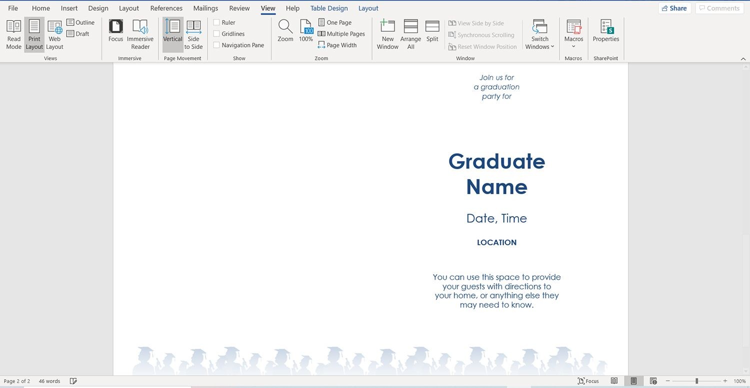 The Best Graduation Invitation Templates of 1 Throughout Graduation Invitation Templates Microsoft Word Intended For Graduation Invitation Templates Microsoft Word