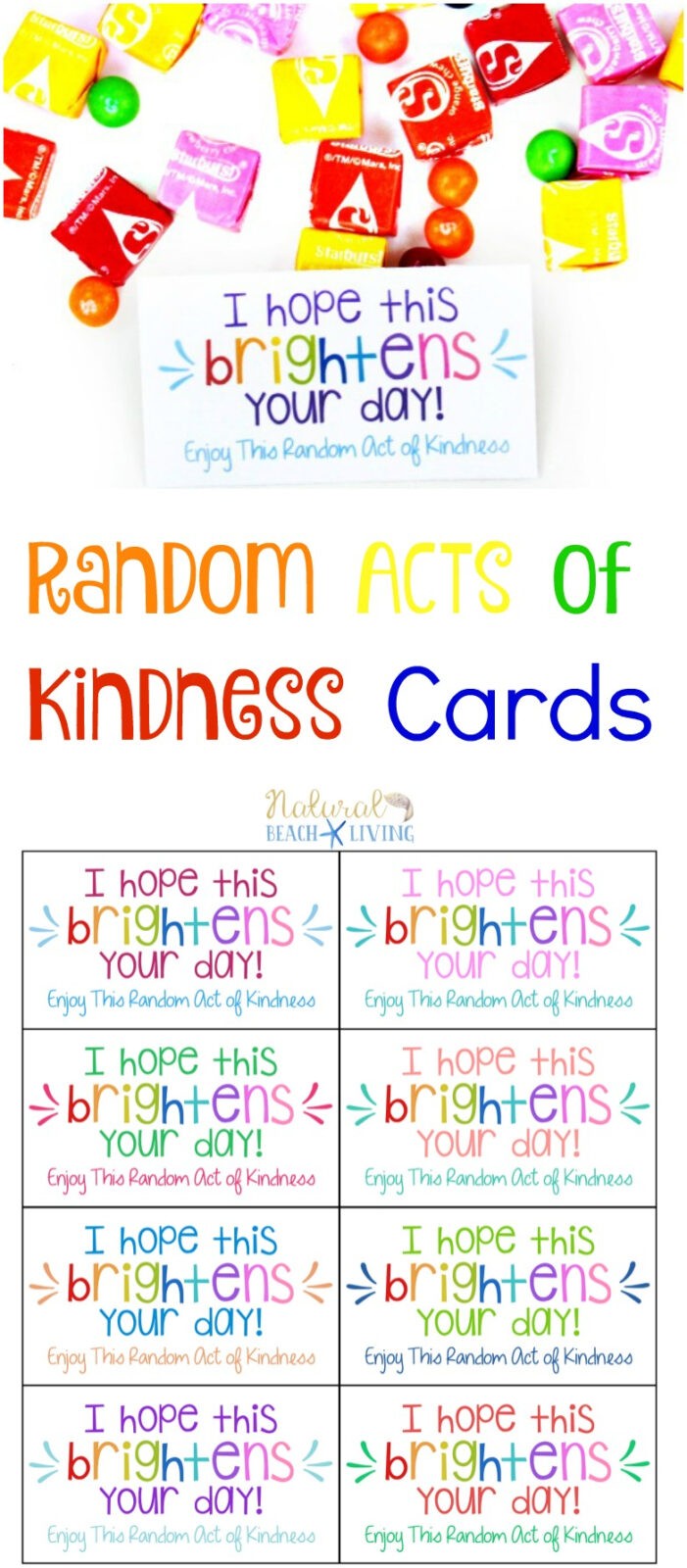 The Best Random Acts of Kindness Printable Cards Free - Natural  With Random Acts Of Kindness Cards Templates